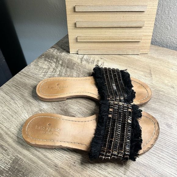 Kate Spade Soleina Fringe Sandals - Picture 1 of 7